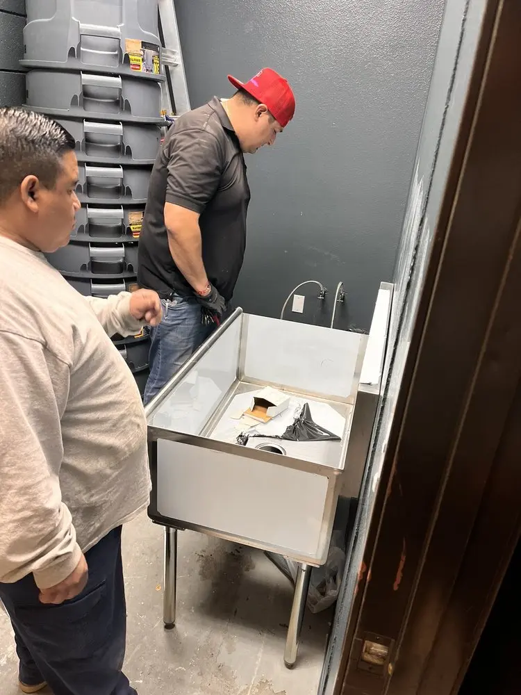 Commercial plumbing and sink installation in Halberton
